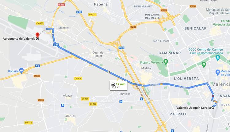 How to get from Valencia Airport to Valencia city?