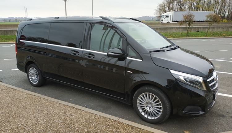 Transfer in executive minivan for VIP class passengers to Pilar de la Horadada.